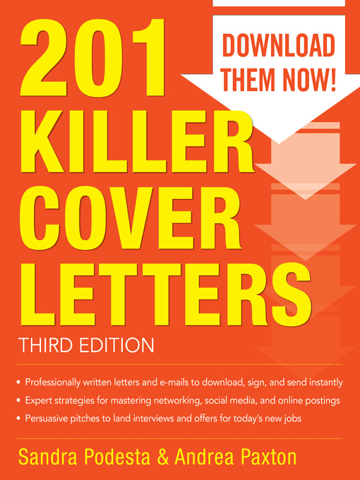 Title details for 201 Killer Cover Letters by Sandra Podesta - Available